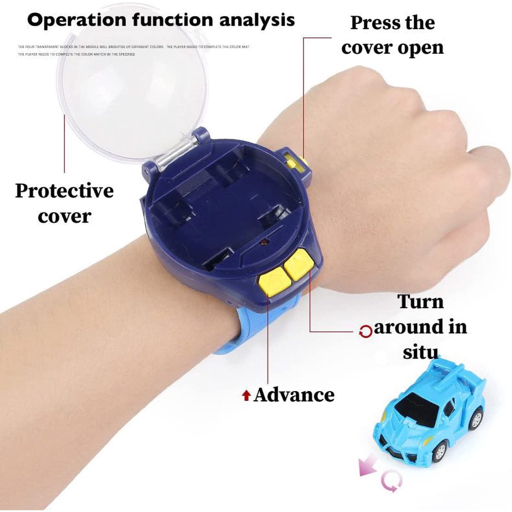 Mini Remote Control Watch Car, Silicon Strap Wrist Car Watch, Cute Wrist Racing Car Watch, Alloy RC Watch Car, Rechargeable RC Watch Car, Hand Controlled RC Car, Car Racing Toy For Kids Mini Remote Control Watch Car, Silicon Strap Wrist Car Watch, Cute Wrist Racing Car Watch, Alloy RC Watch Car, Rechargeable RC Watch Car, Hand Controlled RC Car, Car Racing Toy For Kids